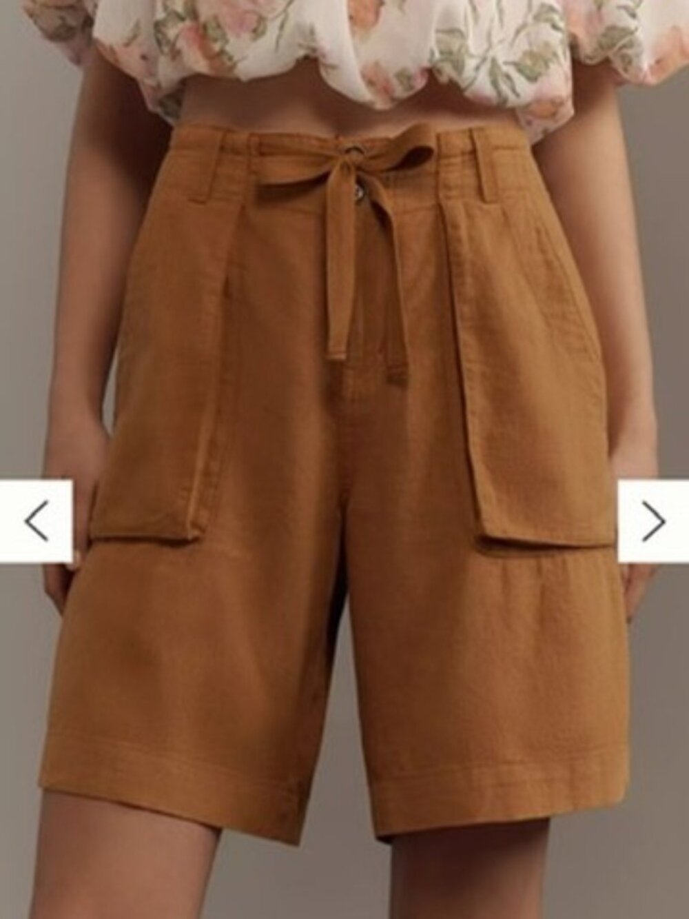 Anthropologie Pilcro Linen blend Beach Shorts Size 6